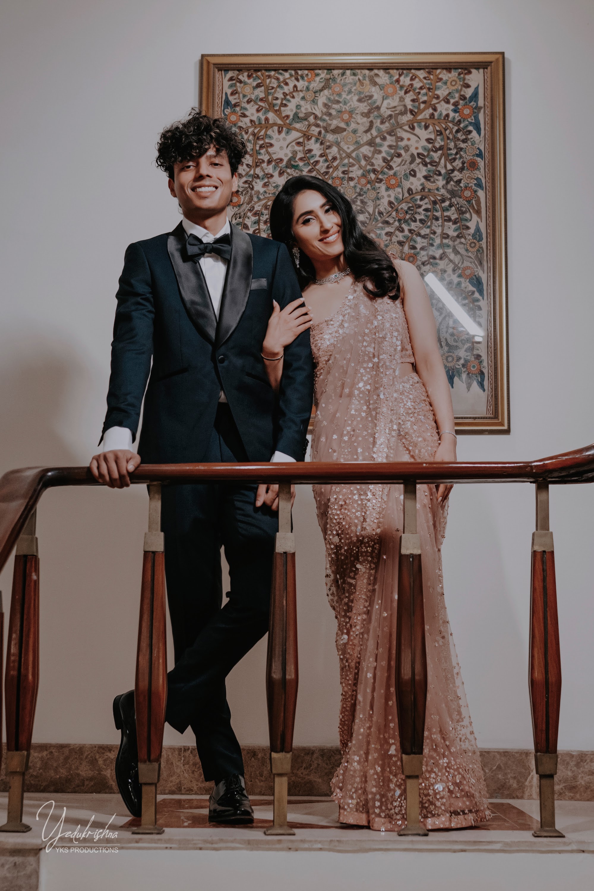Couple at the banister